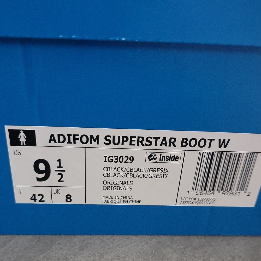 Adidas Adifoam Superstar Black Waterproof Boots - Picture 6 of 12